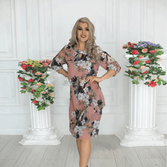 【S-5XL】💥Nuevo vestido de gasa estampado elegante de moda