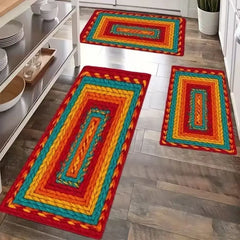 📢📢¡40% de descuento por tiempo limitado! 【40*60+40*120cm】⏰Elegante alfombra tejida para pasillo