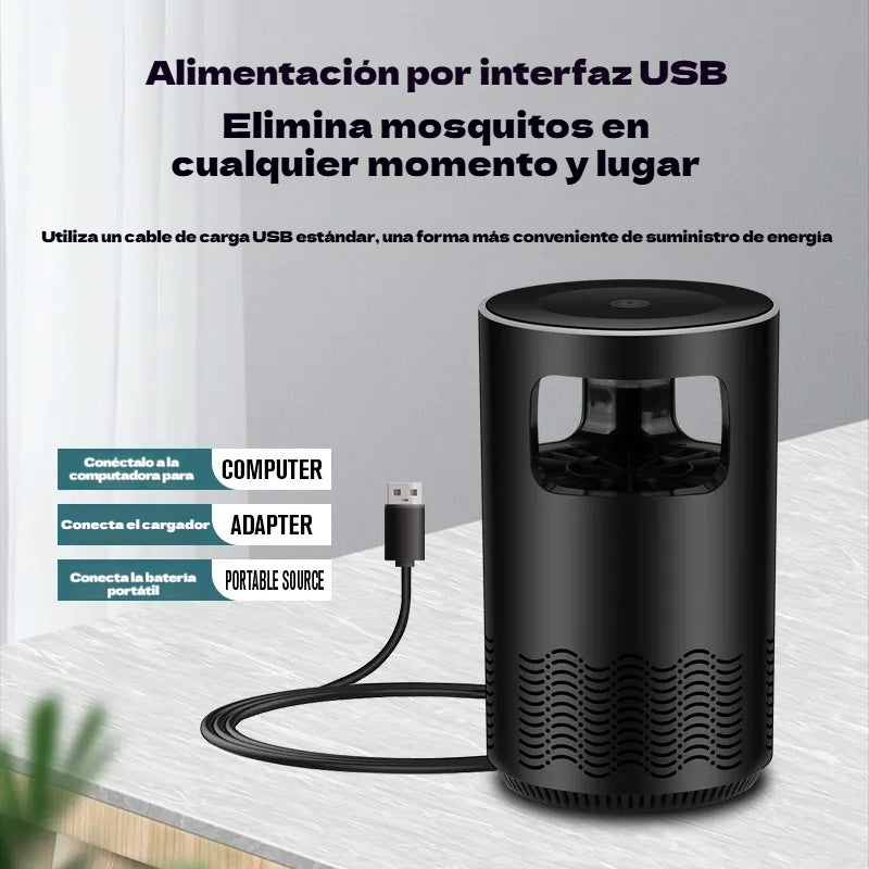 🦟Lámpara repelente de mosquitos UV: silenciosa, alimentada por USB y sin químicos. ¡Más de 50.000 unidades vendidas! 🔇🌙