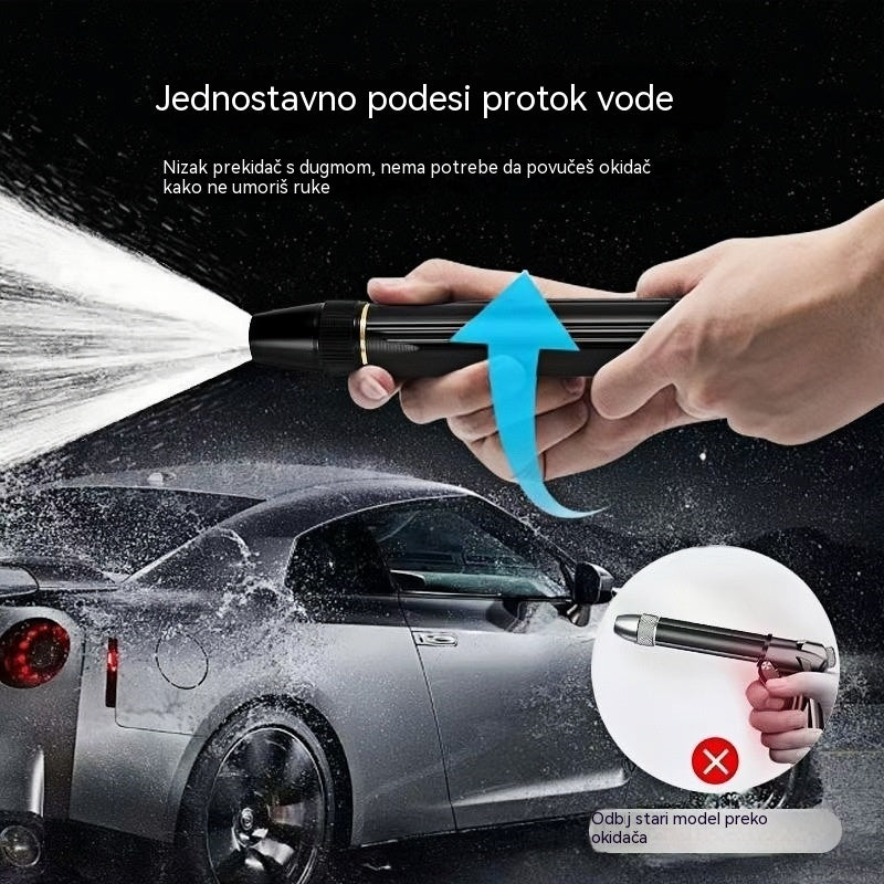 🚿 🔥¡Último día de la oferta especial! 🔥💧 Pistola de agua a alta presión: para lavar coches, jardinería, 10 veces más presión, múltiples funciones ⚡