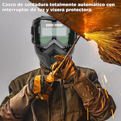 🔥【50%OFF】😎Casco de soldadura totalmente automático con cambio de luz y máscara protectora montada en la cabeza para soldadores