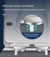 🚽【2 pares, 4 piezas en total】Accesorios universales para baño ----💦✨Abrazaderas de tornillo para fijar el asiento del inodoro.