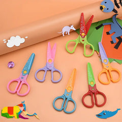 🥰【6 piezas - 6 formas diferentes】✂️🌈Tijeras de seguridad para niños (para proyectos de bricolaje)