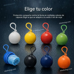 🌧️ Impermeable desechable de bolsillo para lluvias inesperadas