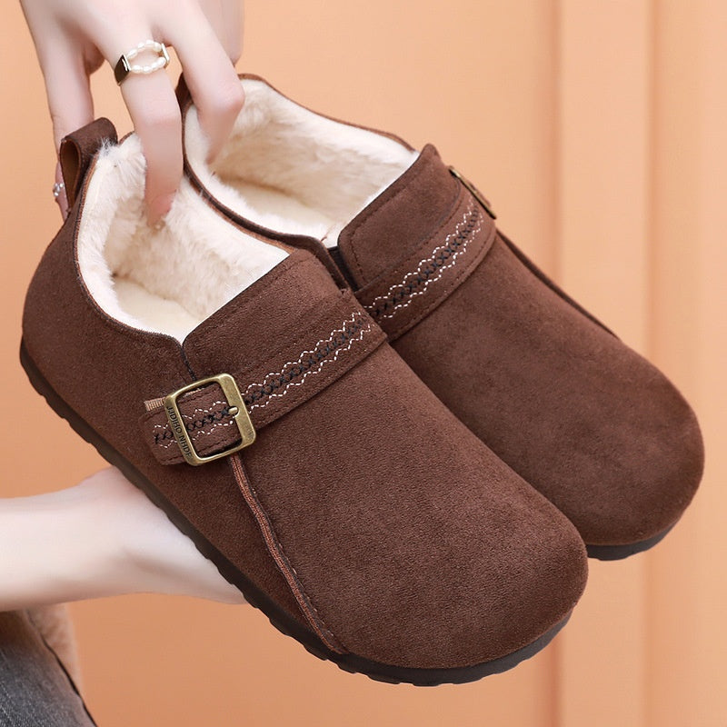 Zapatos de algodón cómodos y cálidos para el invierno de 2025