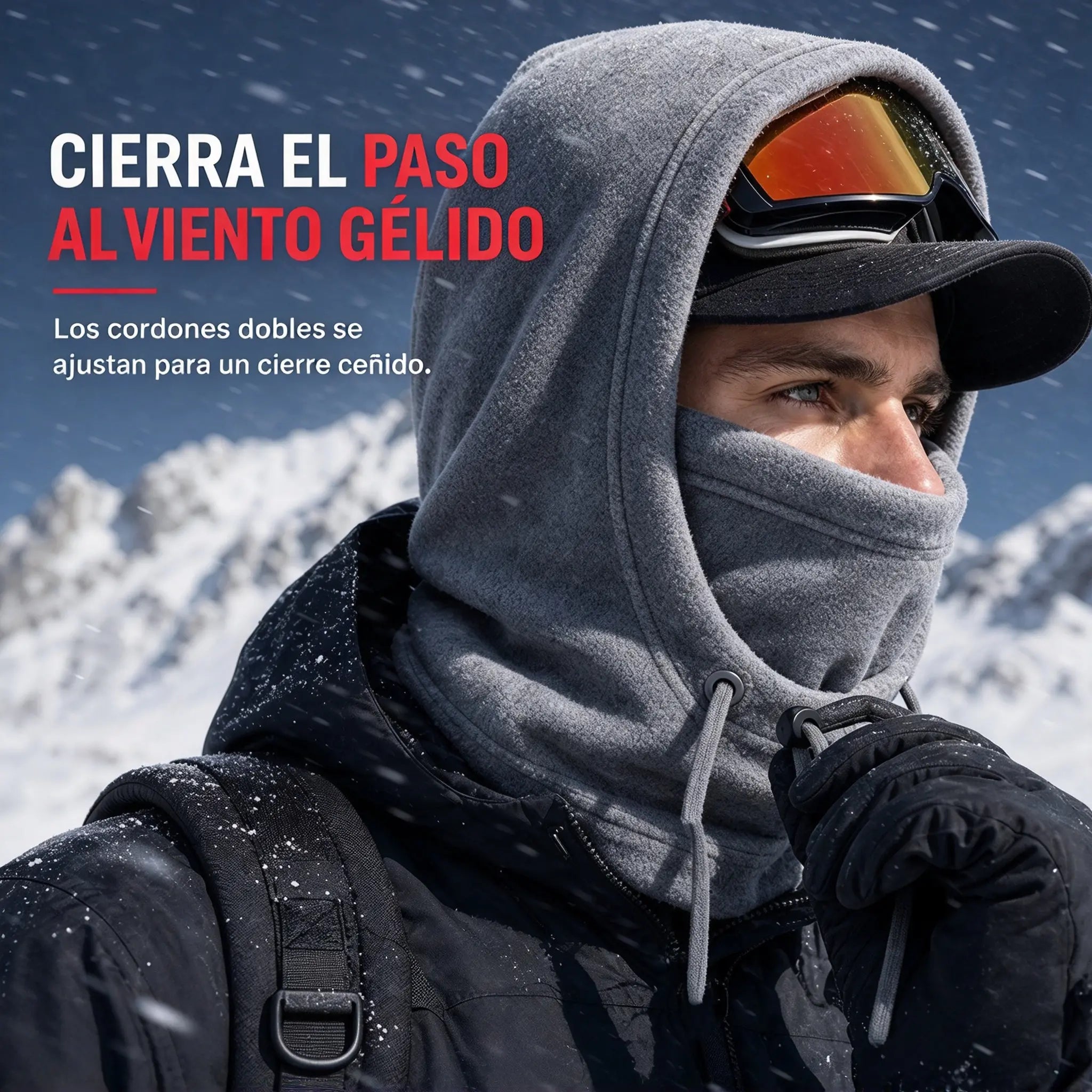 ❄️🧣 Téli polár balaclava | Vastag, szélálló arcvédő síeléshez, kerékpározáshoz, motorozáshoz és szabadtéri használathoz 🏍️🚴‍♂️