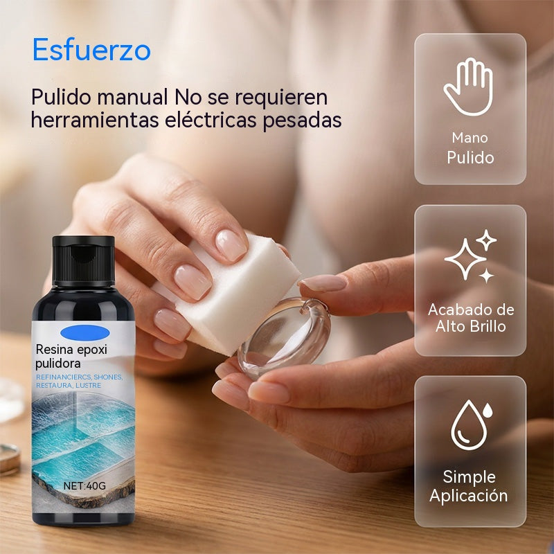 ✨ Pulidor para Resina Epoxi – Devuelve el Brillo Cristalino y Elimina Arañazos Fácilmente 💎