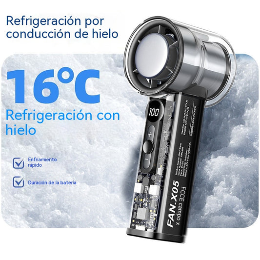 🔥【Oferta por tiempo limitado】🌀Mini ventilador de refrigeración, ventilador de turbina mecánica transparente