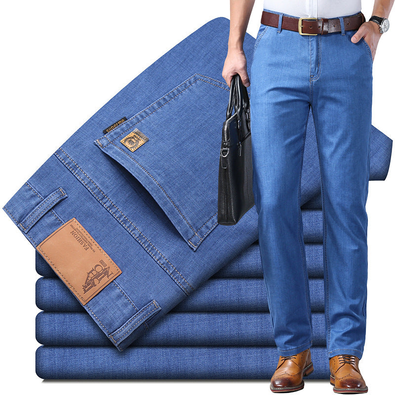 🔥【60-110KG】👖 Jeans de hombre, sencillos, casuales, versátiles, tallas grandes