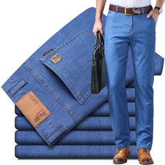 🔥【60-110KG】👖 Jeans de hombre, sencillos, casuales, versátiles, tallas grandes