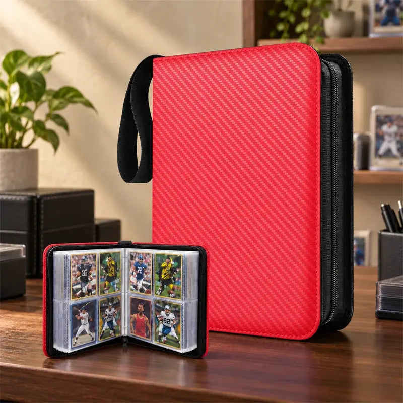 📸✨ Álbum de Tarjetas Coleccionables con Cremallera | Estuche Portátil de Hojas Sueltas para Fotos y Tarjetas | Organizador de Recuerdos 🎴