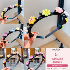 👑【5 kusov】Paličky, sponky a zapletené stuhy pre dievčatá