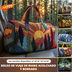 💐🌸Bolsa de viaje acolchada Hippie Van