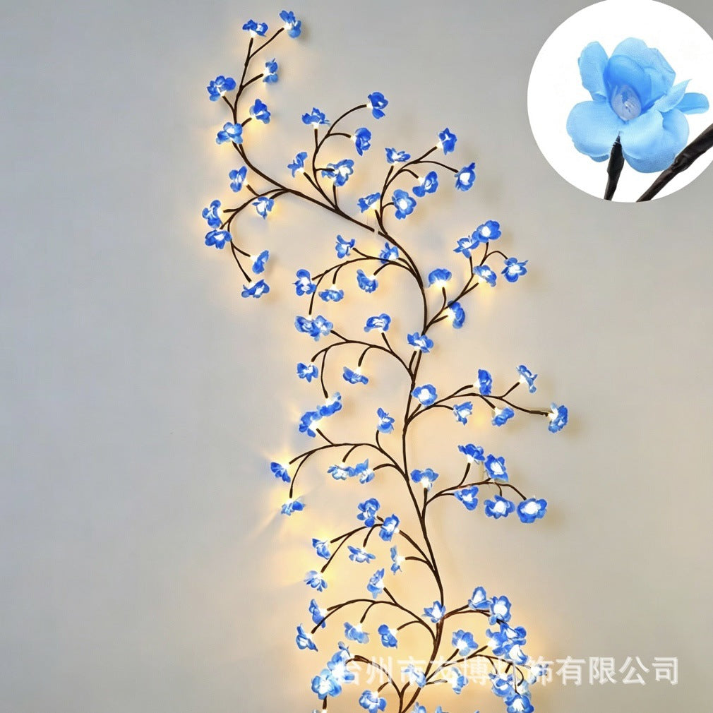 ✨ Luces LED flexibles con forma de enredaderas y flores: decora tu hogar con un ambiente mágico y cálido 🦋💡