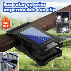 💥Luz solar con sensor de cuerpo humano y clip, resistente al agua💥