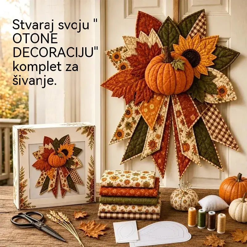 🎇🎄Set za šivanje prošivenih božićnih ukrasa za vrata (7 dizajna)