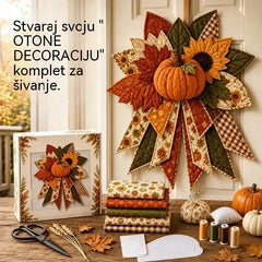 🎇🎄Set za šivanje prošivenih božićnih ukrasa za vrata (7 dizajna)