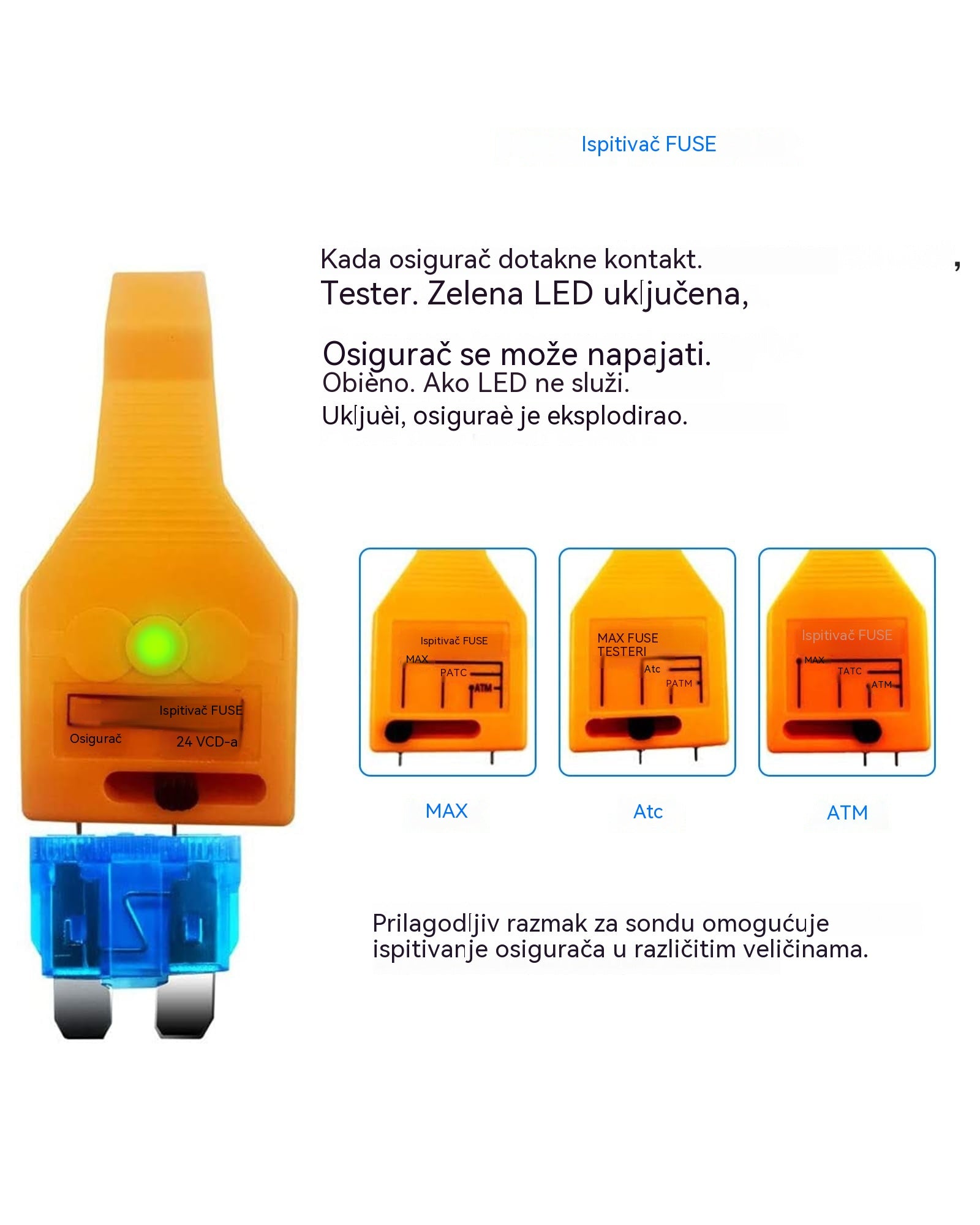 🚗⚡ 2 u 1 Alat za Testiranje i Vađenje Osigurača – Brz, Praktičan i Univerzalan 🔧