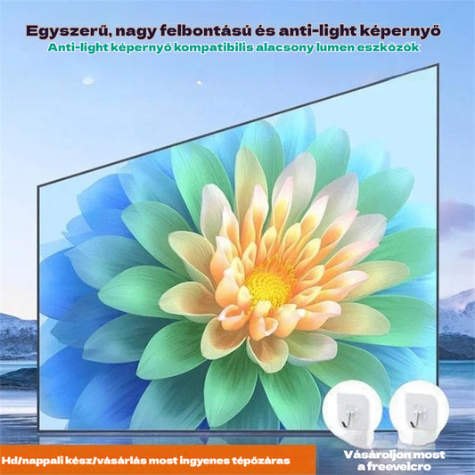 📢📺 Nagyfelbontású matt fehér vetítővászon, amely magával ragadó házimozi élményt teremt 🎬🌟
