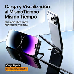 🔥【2 piezas 26 euros】⚡Cable de carga rápida 2 en 1 de 240 W y 1,5 m con soporte ajustable para teléfono🔋