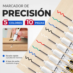💯10 piezas ⚽Marcadores de tinta al óleo de secado rápido y precisión