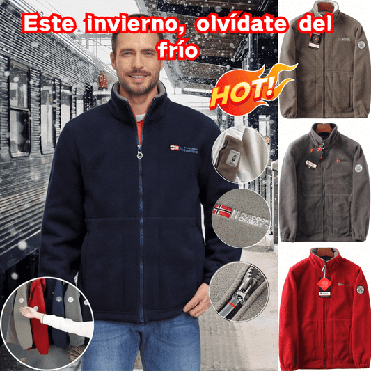 30%OFFChaqueta de Terciopelo Grueso de Lana para Hombre, Talla Grande, Cálida y Cómoda para Otoño e Invierno【40% de Descuento】
