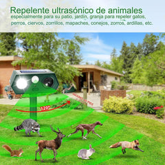🐅 Repelente ultrasónico de animales salvajes alimentado por energía solar