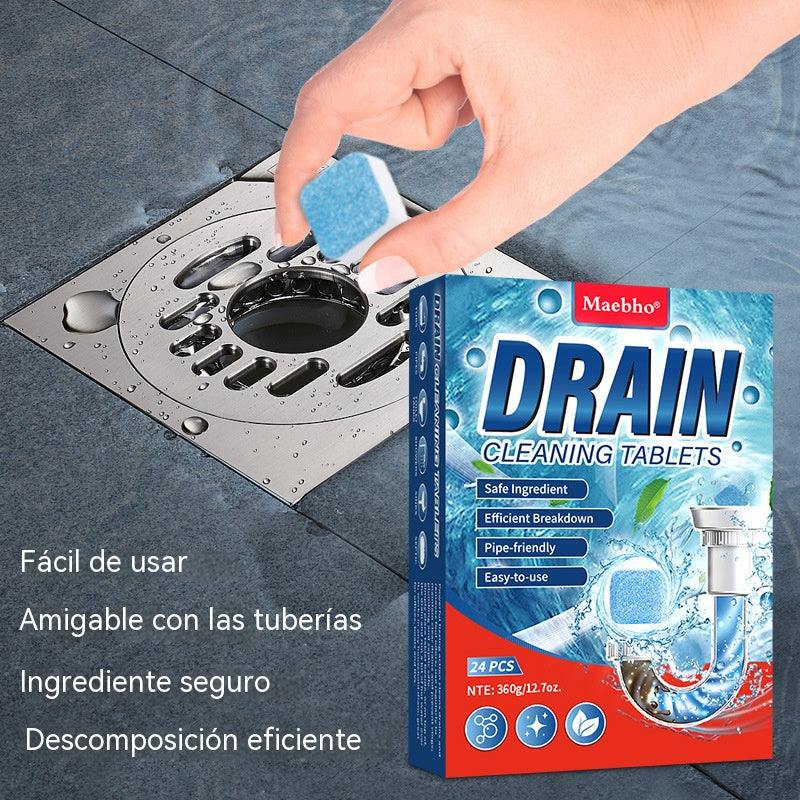 Pastillas desatascadoras potentes y de acción rápida.