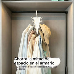 🔥【5 artículos】🥼Perchero de doble cara en forma de V – Colgador multifuncional para sombreros, bolsos y ropa