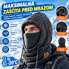 ❄️ Popolnoma termo kapa s flis podlogo, ki vas greje do -20 stopinj Celzija. ⛷️ Idealna za smučanje, motoristiko in aktivnosti na prostem.