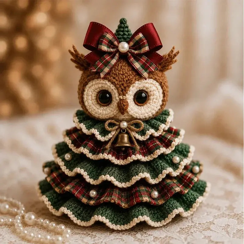 🧶 Kit de Ganchillo DIY Árbol de Navidad con Animales | Incluye Lana, Aguja y Tutorial Paso a Paso | Decoración Navideña Hecha a Mano 🎄