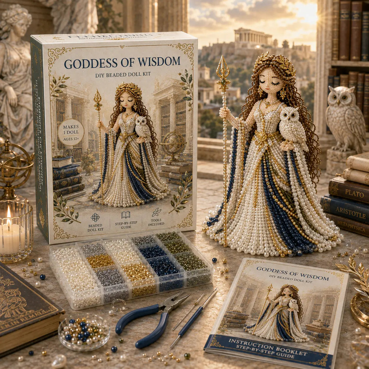 🔥ÚLTIMO DÍA 49% DE DESCUENTO👑✨Kit Diosa Divina con Cuentas DIY