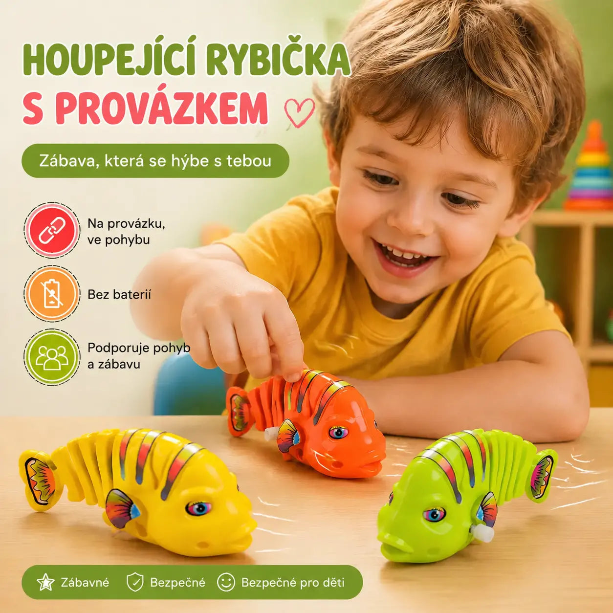 【6 kusů】🐟 Kreativní hračky pro děti