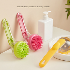 【2 piezas】📢📢¡50% de descuento! ⏰Cepillo de baño para mascotas con mango largo y dispensador de champú