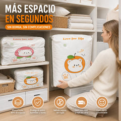 ✨🗃️ 5 artículos por 30 euros 💨 Bolsa de almacenamiento al vacío grande y compresible: no requiere bomba, es a prueba de fugas e ideal para ahorrar espacio en maletas y en casa ✈️
