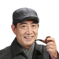 🐏 Gorro de piel de oveja de tamaño ajustable para hombre.