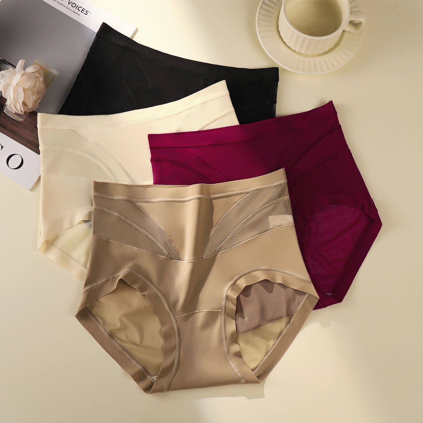 🍑 【M-XL】Ropa interior moldeadora de cintura alta: ¡Levanta y aplana el abdomen en segundos! ✨