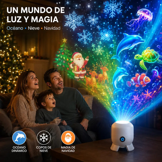 【50%OFF】¡Lámpara proyector LED giratoria dinámica 2026!