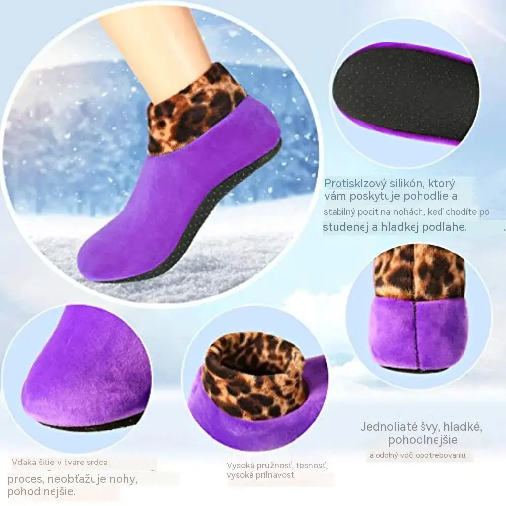 【4 pár】🧦Protišmykové termo ponožky na vnútorné použitie