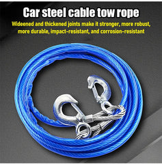📢📢 ¡Oferta a mitad de precio! ⛓️🚗 Cuerda, cable o cincha de remolque/rescate para coche de 4 metros con ganchos; capacidad de carga de 5 toneladas.