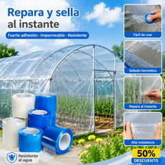 🌳👍👍Cinta de reparación de invernaderos de verduras, cinta de reparación de película plástica