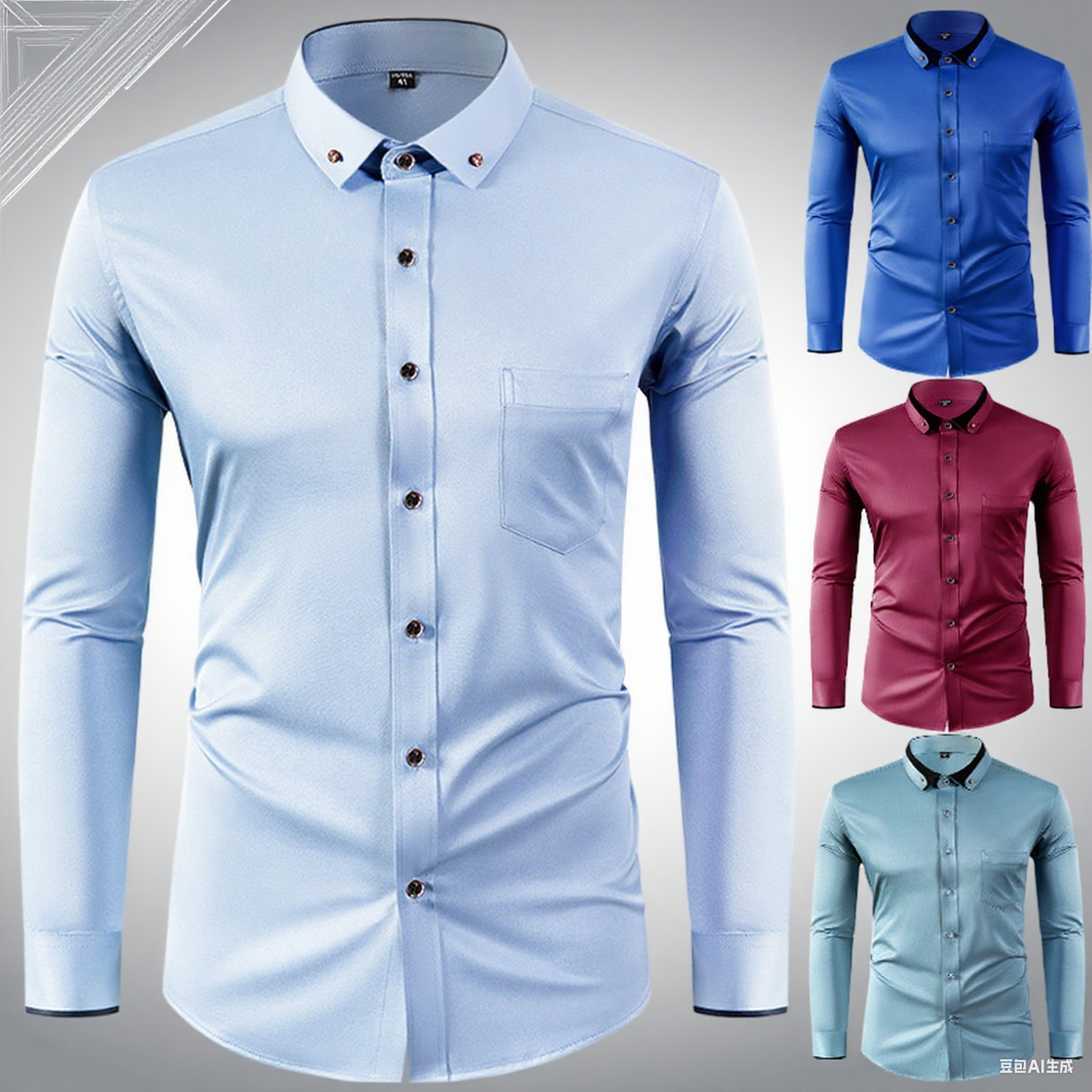 🔥✨【Nuevos estilos de otoño】【38-44 】🔥👕Elástico camisa de negocios transpirable para casual y de moda
