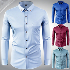 🔥✨【Nuevos estilos de otoño】【38-44 】🔥👕Elástico camisa de negocios transpirable para casual y de moda