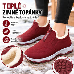 😀🎉So zamatovou podšívkou a výstužou🔥【35-41】Dámske teplé, nepremokavé bavlnené čižmy na zimu.