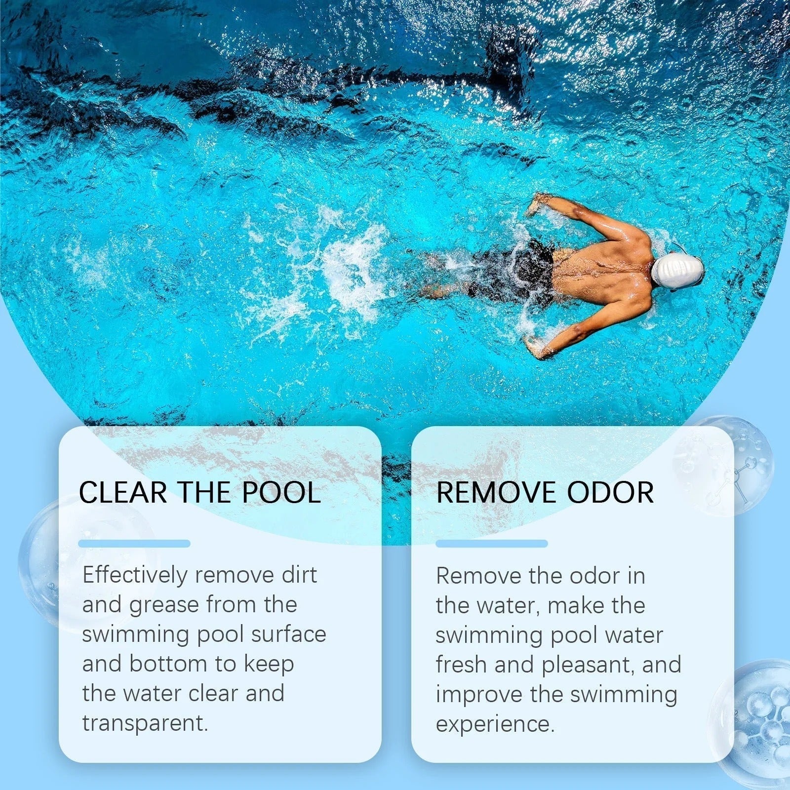 【Compra 2 y llévate 1 gratis】🏊‍♂️Pastillas multifuncionales para la limpieza de piscinas, eliminan la suciedad y los olores del agua, dejando el agua de la piscina cristalina🌊✨