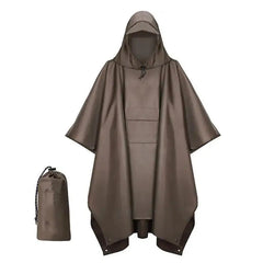 🏕️ Poncho de Lluvia Multifunción 3 en 1 | Capa Impermeable + Tienda de Campaña + Manta de Suelo | Para Senderismo y Camping 🌧️