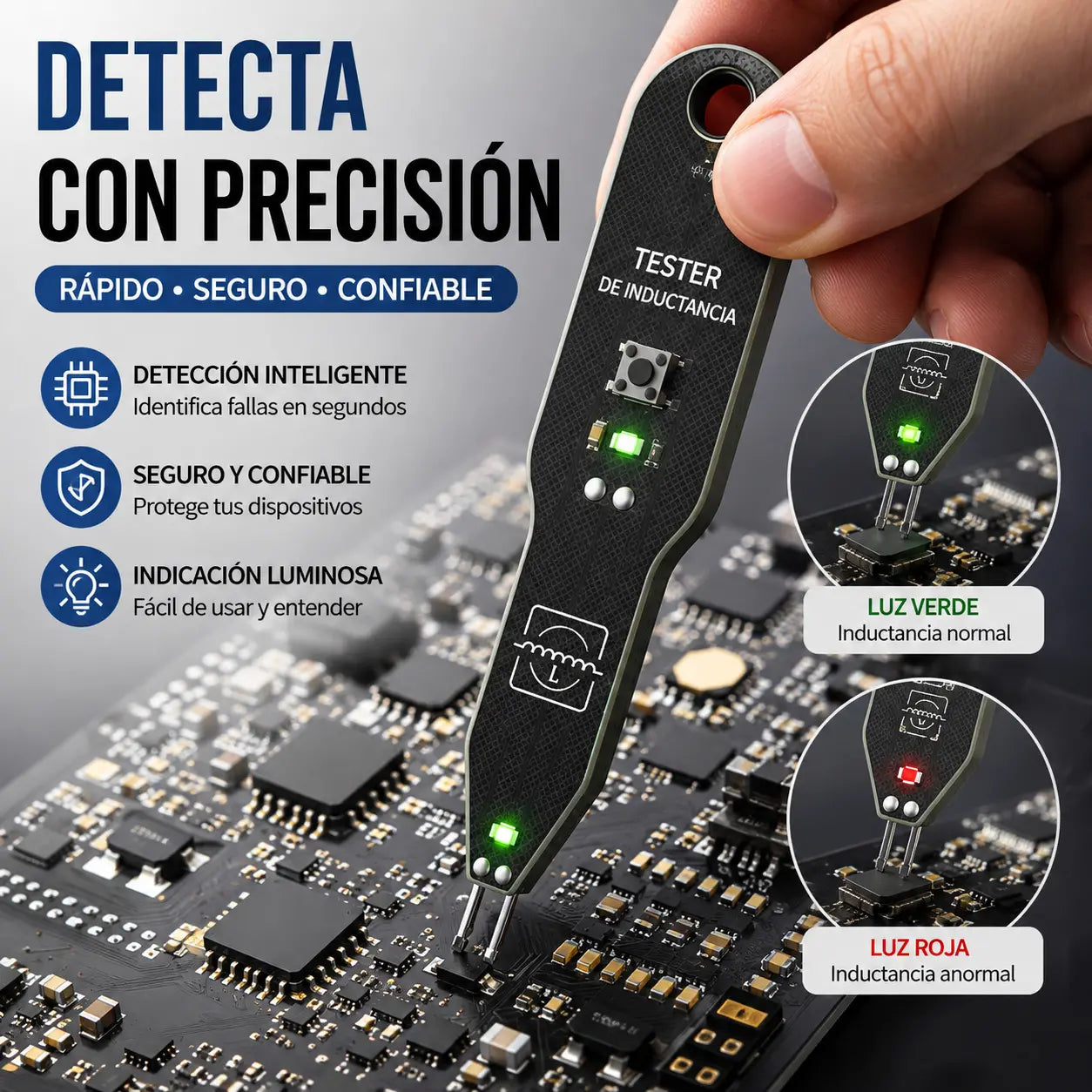 ⚡ 【2 piezas】Probador de inductancia : Soluciona problemas rápidamente en dispositivos electrónicos