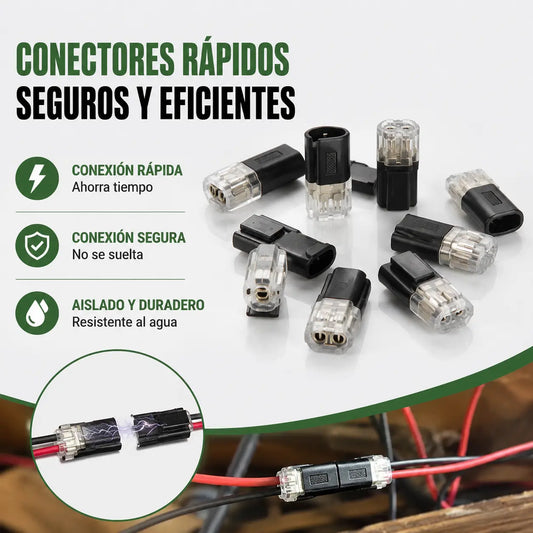 🥳 ¡50% de descuento! ⏰ 【1000 unidades en stock】 Conector de doble cable con hebilla de bloqueo, cierre de seguridad, antideslizante ⚡️