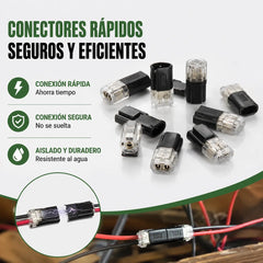 🥳 ¡50% de descuento! ⏰ 【1000 unidades en stock】 Conector de doble cable con hebilla de bloqueo, cierre de seguridad, antideslizante ⚡️