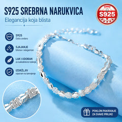 😀👉【Kupite jedan, dobijte jedan gratis】💖🍀Obožavam novu modernu narukvicu od 925 srebra s djetelinom za žene s četiri lista